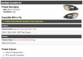 Headlight Assembly Set Of 2 Compatible With 2000-2007 Ford Taurus