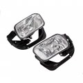 Kuafu Fog Lights W Bezels Compatible With 2009-2018 Ram 1500 2500 3500 Bumper Lamps Clear Replacement For 55372734aa 55372734ab