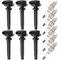 Ocpty 6 Ignition Coils With Iridium Spark Plugs Fits 33400-65j00 C1728 Uf-562 For Suzuki 2006 2007 2008 Grand Vitara V6 2 7l