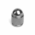Bullet Style Polished Aluminum Gun Metal Chrome Tire Valve Stem Caps Pack Of 4