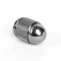 Bullet Style Polished Aluminum Gun Metal Chrome Tire Valve Stem Caps Pack Of 4