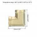 Uxcell 90 Degree Barstock Street Elbow Pipe Fitting 1 8 Inch Npt Female To 5pcs Forged Brass Hose Fittings Adapter For Gas Air
