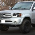 Tlaps 7422448951912 For 2005-2006 Toyota Tundra Double Crew Cab 2005-2007 Sequoia Drl Led Strip Bar Black Housing Headlights 