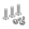 8-32x1 2 Pan Head Machine Screws 304 Stainless Steel Screw Phillips Drive Fully Threaded Bright Finish Pack Of 10 