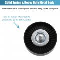 Uxcell Drive Belt Tensioner Assembly Accessory Idler Pulley Tightener No 2712060019 For Mercedes-benz C 230 2002-2005 Black