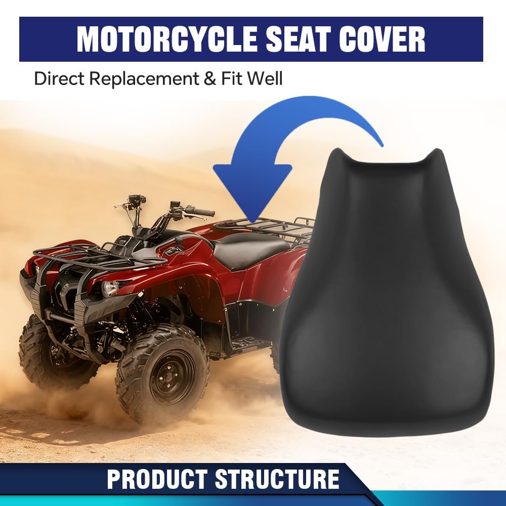 Seat Cover For Yamaha Wolverine 350 2006 2009 Standard Atv Black Leather Waterproof And Weather Resistant Motorcycle Protector