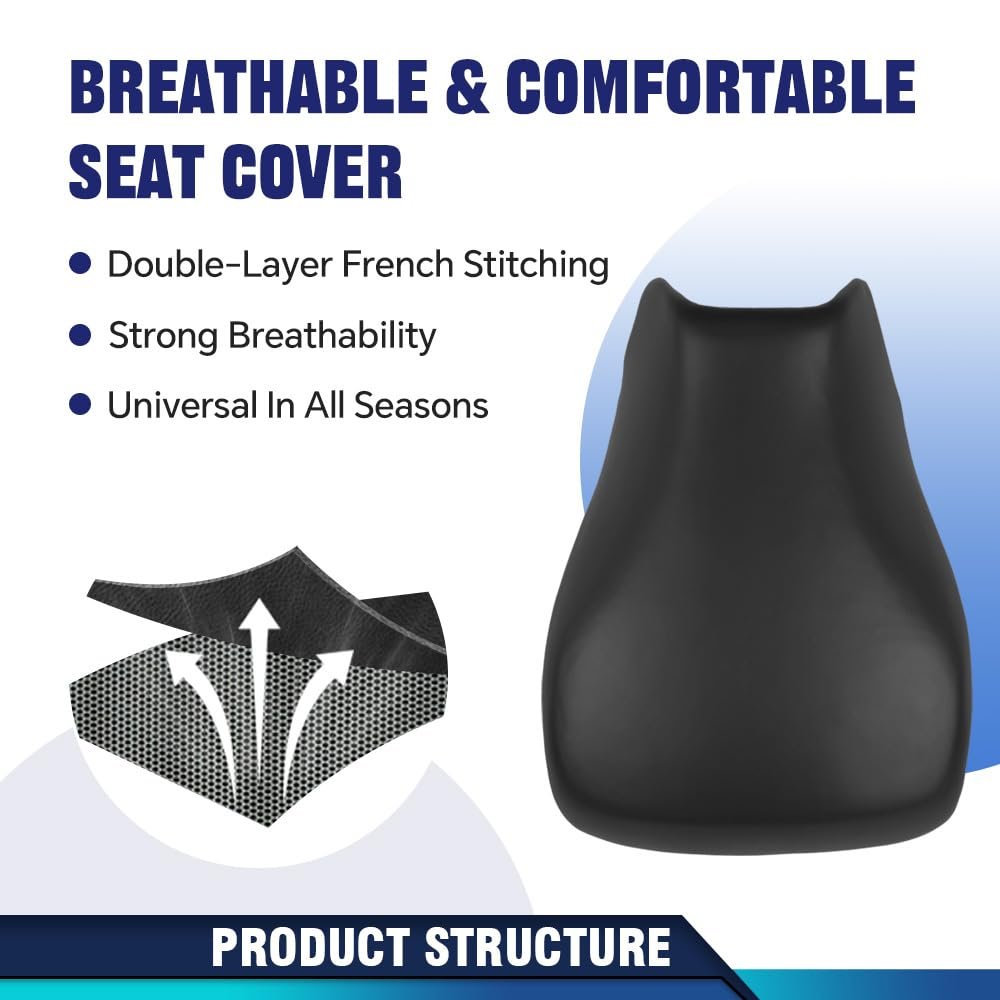 Seat Cover For Yamaha Wolverine 350 2006 2009 Standard Atv Black Leather Waterproof And Weather Resistant Motorcycle Protector