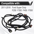 Fog Lamp Wiring Harness Assembly Fits For 2011-2016 Ford Super Duty F250 F350 F450 F550 Replaces Bc3z-15a211-a