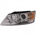 Headlightsdepot Headlight For Hyundai Sonata 2009-2011 Halogen Left Driver Side Chrome Housing 