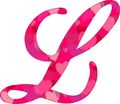 3 25in X 3in Hearted Cursive L Monogram Sticker Fancy Vinyl Vehicle Stickers By Stickertalk 