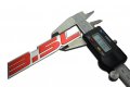 Erpart 3 5l Liter Embossed Red On Highly Polished Silver Real Aluminum Auto Emblem Badge Nameplate Compatible With Dodge
