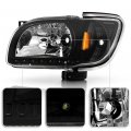 Acanii For Black 2001-2004 Toyota Tacoma Drl Led Headlights Head Lights Built In Corner Lamps Driver Passenger Side