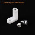 Uxcell 100pcs Circuit Board Pcb Spacers L Shape Insulated Plastic Fixed Mounting Feet 0 8 Supporting Height With Screws