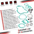 Top And Bottom End Engine Gasket Seal Set For Yamaha Yz125 1998-2004 93104-08040-00