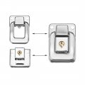 Uxcell 41mm X 28mm Metal Small Size Suitcase Hasp Catch Latch With Keys And Screws