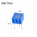 Uxcella 3362 Trimmer Potentiometer 50k Ohm Top Adjustment Horizontal Variable Resistors 10pcs