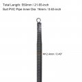 Harfington 2pcs Pvc Spring Tube Bender 12 4mm Od 550mm Long Conduit Pipe Bending For Devices In Home Hydropower White