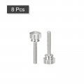 Uxcell Knurled Thumb Screws M3x20mm Brass Shoulder Bolts Grip Knobs Fasteners Nickel Plated 8pcs