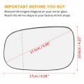 X Autohaux Mirror Glass Heated With Backing Plate Driver Side Lh Left Rear View For Volvo C30 2007-2013 V50 2007-2010