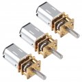 Dweii 3pcs Dc 6v 500rpm Speed Reduction Motor N20 3mm Shaft Mini Metal Gearwheel Gear With Full Gearbox Micro For Robot Wheel 