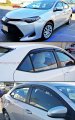 Jdm 3d Wavy Style Smoked Window Visor Vent Shade Compatible With For 2014-2019 Corolla 4 Door Sedan