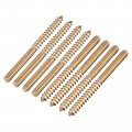 Uxcell 1 4-20x3 Hanger Bolts 8pcs Double Ended Screws Wood Dowel For Furniture