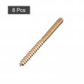 Uxcell 1 4-20x3 Hanger Bolts 8pcs Double Ended Screws Wood Dowel For Furniture