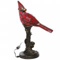 River Of Goods Stained Glass Bird Accent Lamp 8 W X 13 5 H Cardinal Decor Tiffany Style Table 