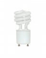 2-pack Satco S8205 18-watt 2700k Gu24 Base Mini Spiral Compact Fluorescent Lamp Warm White 75w Equal