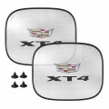 Ipick Image For Cadillac Xt4 Logo Car Side Window Mesh Sun Shades Baby Children Uv Protection 2 Pack