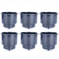 Amarine Made Recessed Plastic Cup Drink Can Holder With Drain Hole For Boat Truck Car Table Black 6 