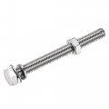 Uxcell M8 X 70mm Hex Head Screws Bolts Nuts Flat Lock Washers Kits 304 Stainless Steel Fully Thread Hexagon 4 Sets