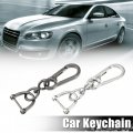 Uxcell 1 Set Car Fob Key Chains Keychains Holder For Men And Women Replacement Silver Tone Titanium