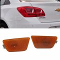 Driver And Passenger Set Front Park Signal Side Marker Lights For 2011-2015 Chevrolet Chevy Cruze Gm2550198 42334145 42334144