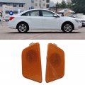 Driver And Passenger Set Front Park Signal Side Marker Lights For 2011-2015 Chevrolet Chevy Cruze Gm2550198 42334145 42334144