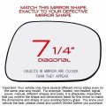 Passenger Right Side Mirror Glass Assembly With Plastic Back Plate Non-heated Compatible 2002-2006 Toyota Camry