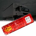 Acsuz 2pcs For Trailer Lorries Truck Stop Lights 19led Tail Turn Signal Lamp Car Light Assembly Reversing 12v 24v