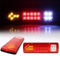 Acsuz 2pcs For Trailer Lorries Truck Stop Lights 19led Tail Turn Signal Lamp Car Light Assembly Reversing 12v 24v