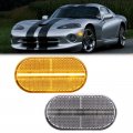 R F Auto Led Front Side Marker Lamps For D Od Ge Viper Acr Gts Coupe R T-10 Convertible 1991-2002 Bumper Sidemarker Fender Turn 