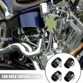 X Autohaux 4pcs An6 Hex Black Car Hose Finisher Flexible Rubber Pipe Clamp With Screw Band Adapter Fitting For Oil Fuel Water