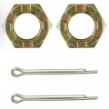 Caltric 2x Castle Nut With Cotter Pin Compatible Polaris Ace 570 2018