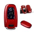 Cuztom Tuning Luxury Red Carbon Fiber Snap On Case For New Audi A3 A4 A5 A6 A7 S4 S5 S7 Rs Tt Type Key Fob