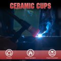 123 Pcs Tig Welding Torch Stubby Gas Lens Ceramic Cup Kit For Wp-17 18 26