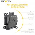 Ocpty Air Door Actuator 604-029 Mode Heater Blend Fits 2007-2014 For Chrysler 2008-2018 Dodge 2010-2018 Jeep 2014-2017 Ram