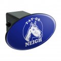Yay Or Neigh Nay Horse Funny Humor Oval Tow Trailer Hitch Cover Plug Insert