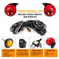 Universal Utv Atv Turn Signal Kit With 130db Horns Street Legal Blinker Rocker Switch For Polaris Rzr Ranger Maverick X3