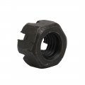 Uxcell 5pcs M10x1 5mm Carbon Steel Grade 8 Hexagon Slotted Castle Nut Black