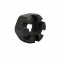 Uxcell 5pcs M10x1 5mm Carbon Steel Grade 8 Hexagon Slotted Castle Nut Black