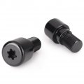 Mallofusa Aluminum 18mm Motorcycle Handlebar Bar Ends Caps Plugs Fits Yamaha Honda Suzuki Yamasaki Black