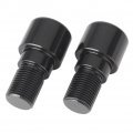 Mallofusa Aluminum 18mm Motorcycle Handlebar Bar Ends Caps Plugs Fits Yamaha Honda Suzuki Yamasaki Black